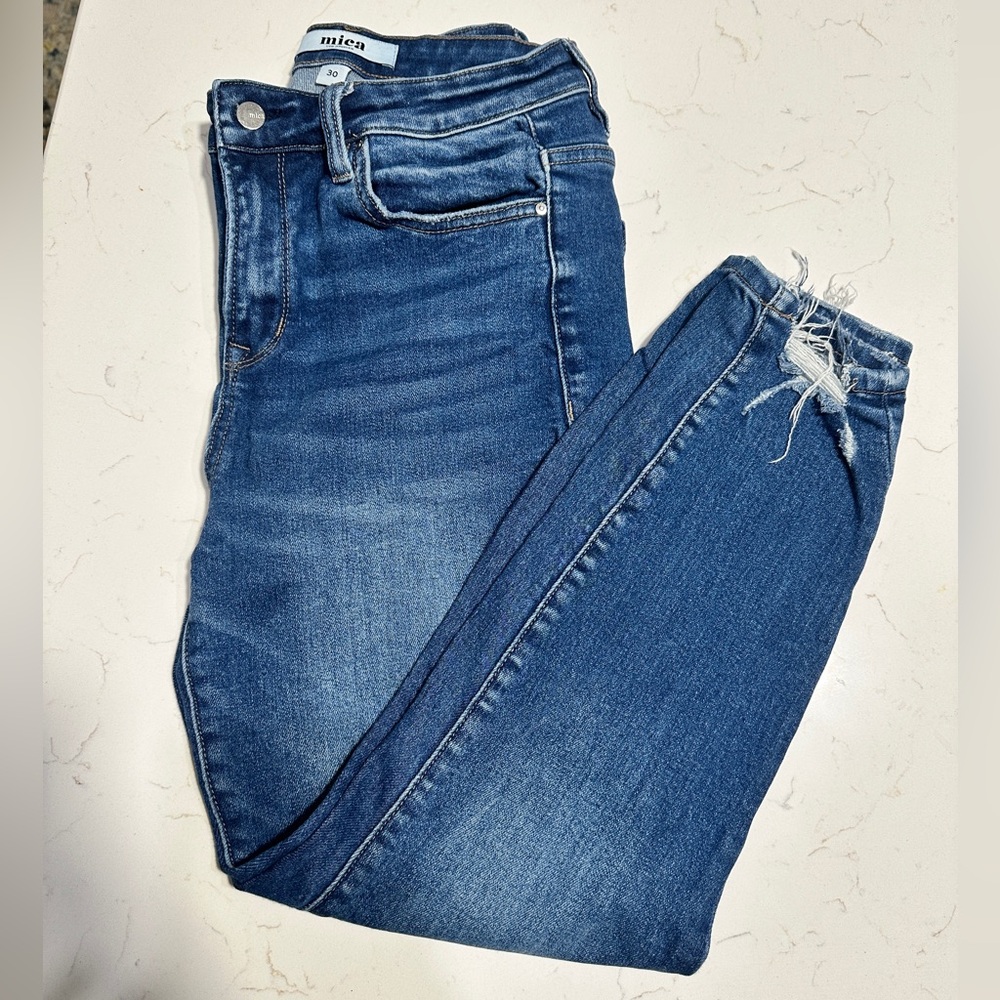 MICAS Women's Skinny Jeans with distressed cuffs - size 10 (30)